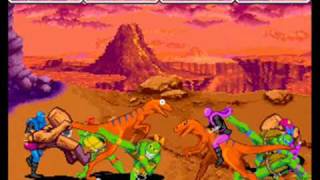 Teenage Mutant Ninja Turtles Turtles in Time 4 player Netplay Arcade game [upl. by Ettelimay565]