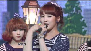 110515 인기가요4minute  Heart to Heart [upl. by Neryt]