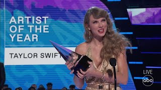 Taylor Swift Accepts the 2022 AMA for Artist of the Year  The American Music Awards [upl. by Felicie]