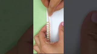 Trending beads border lace hand embroidery tutorial shorts trending embroidery art [upl. by Janis]