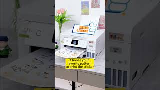 Printing Stickers  At Home  Printing Vinyl Stickers  Inkjet Printer  Cute Stickersstickers diy [upl. by Einahteb]