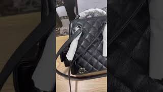 Chanel backpack 🤩🤩fashion luxurybag luxury beautiful bag tidelocker chanel trend ootd [upl. by Lenor]