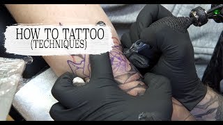 HOW TO TATTOO STIPPLING SHADING TECHNIQUE [upl. by Latea]