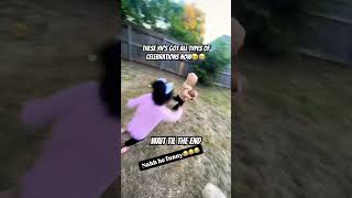 My nephew crazy celebration nfl subscribe funny shorts tiktok kids dance jokes viralvideo [upl. by Jasik156]