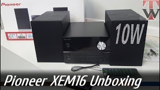 Pioneer XEM16 Unboxing amp Sound Test [upl. by Nnaeirrac]