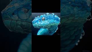 Blue Viper glendaswalltowallart artist mural snake bluesnake art painting [upl. by Kirt]