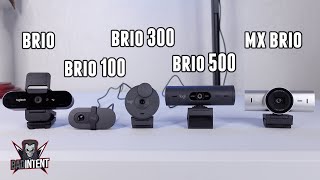 Every Logitech Brio Webcam Compared Brio vs 100 vs 300 vs 500 vs MX Brio [upl. by Asirak]