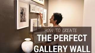 How to Create a Gallery Wall  SIMPLE HACKS [upl. by Fradin]