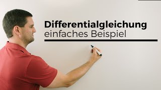 Differentialgleichung Differenzialgleichung lösen einfaches Beispiel  Mathe by Daniel Jung [upl. by Russell]