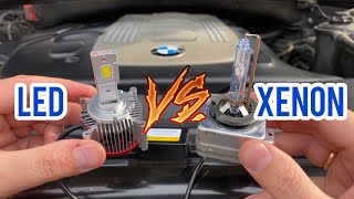 Led VS Xenon 🚘 D1S Led вместо Ксенона  LED Canbus D1S D2S D3S D4S D5S D8S 35W [upl. by Meisel104]