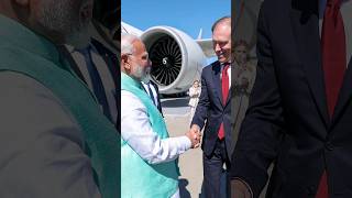 PM Modi accorded a ceremonial welcome guard of honour in Moscow Russia  shorts [upl. by Coulter]