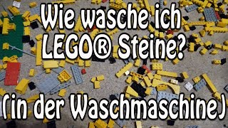 LEGO Steine richtig waschen in der Waschmaschine reinigen [upl. by Lattimer]