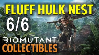 Fluff Hulk Nest All Area Objectives amp Superb Loot  Biomutant Collectibles Location Guide [upl. by Attikin]