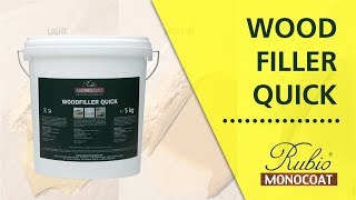 Rubio Monocoat Woodfiller Quick [upl. by Rotciv]