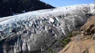 Shocking glacier calving create tsunami wave  glacier  glacier national park 2k17  shockwave 44 [upl. by Neivad]