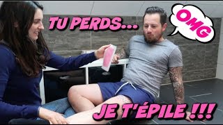 TU PERDS JE TÉPILE  Épilation challenge 😂 [upl. by Anatolio]