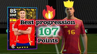 RODRI EFOOTABLL 25 BEST PROGGRESION POINTS 🔥 🔥 100 RATINGS 🤔 [upl. by Eta92]