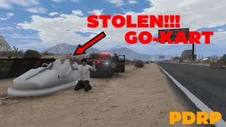 Driving STOLEN GoKarts on The STREETS in GTARP [upl. by Fidellia]