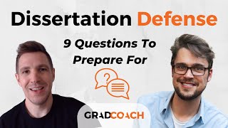 Preparing For Your Dissertation Defense Viva Voce 9 Questions You MUST Be Ready For  Examples [upl. by Earaj]