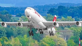 30 MINUTES of STUNNING Plane Spotting at Zurich Airport Switzerland ZRHLSZH [upl. by Moneta]