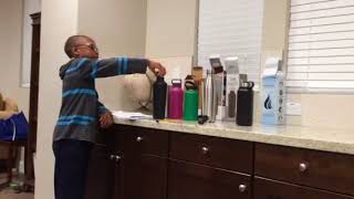 Ibrahim’s CAVA Science Fair Water Bottle Project [upl. by Andrew541]