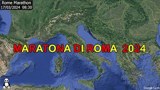 Maratona di Roma un percorso così dettagliato e in 4K non lavete ancora visto [upl. by Loralee]