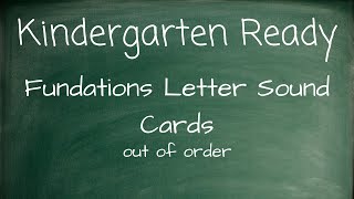 Fundations Letter Cards  Out of order [upl. by Anuat269]