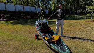 HOW TO Build DIY Kayak ROD HOLDERS FIRST Upgrade🔥 Kayak Review PELICAN CHALLENGER 100X ANGLER‼️ [upl. by Egiedan]