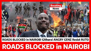 Kimeumana‼️ROADS BLOCKED in NAIROBI Githurai ANGRY Genz RESIST RUTO ahead of MEGA DEMOSTRATIONS [upl. by Ettenuj]