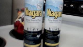 Niagara spray starch plus easy ironing Walmart price 122 each [upl. by Bently]