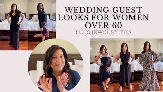 Wedding Guest Looks For Women Over 60  5 Perfect Wedding Guest Looks  Plus Wedding Jewelry Tips [upl. by Nakre]