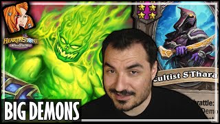 BUILDING THOSE DEMONS TALL  Hearthstone Battlegrounds [upl. by Alcine577]