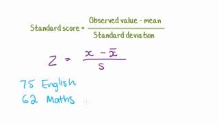 Maths Tutorial Z Scores Standard scores in statistics [upl. by Aibat]