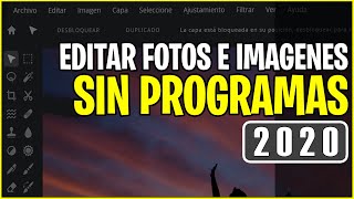 COMO EDITAR FOTOS E IMÁGENES SIN PROGRAMAS EN PC  LAPTOP  2020  GRATIS [upl. by Troy]