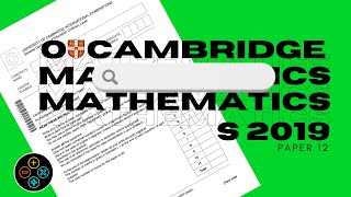 O Level Add Math May June 2019 Paper 12 403712 [upl. by Girardo]