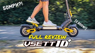 Vsett 10 Electric Scooter  FULL REVIEW Insane Power [upl. by Seiter]