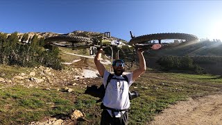 Biking to ski an 11000ft chute in July [upl. by Nimajeb]