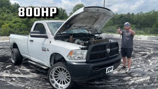 My 800HP Cummins Burnout Truck 48RE Swap ACTM 2024 [upl. by Ximena]