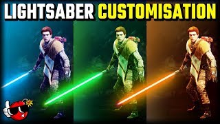 Jedi Fallen Order  Everything You Need to Know About Lightsaber Customisation [upl. by Asserak702]