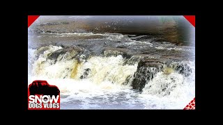 Big Erics Falls Lower Huron Falls Michigan Waterfalls Upper Peninsula Baraga County [upl. by Nnylarat882]