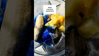 How To Make Piña Colada Recipe Blue Pina Colada Smoothiesmoothie blue banana piñacolada [upl. by Kudva]