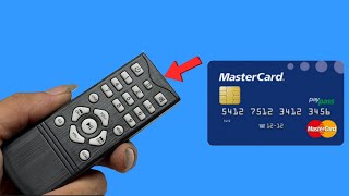 How to Fix a TV Remote  One Simple Way using only a Bank Card to Repair the TV Remote [upl. by Einahpit]