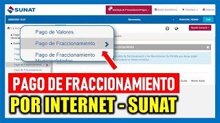 Pago de fraccionamiento SUNAT por internet 2024 Tutorial paso a paso [upl. by Debi]