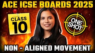 Master Non  Aligned Movement in 1 Shot  ICSE Class 10 History  Preksha Jain [upl. by Milde]