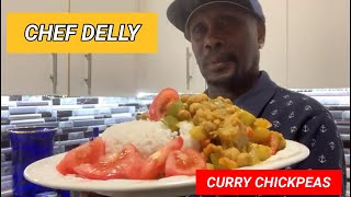 Jamaican Curry Chickpeas Recipe  Authentic Caribbean Cuisine  Delly’s Kitchen TV [upl. by Jonette]