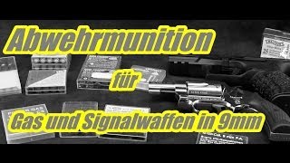 Abwehrmunition  SV für Schreckschuss Gas und Signalwaffen in 9mm [upl. by Krebs227]