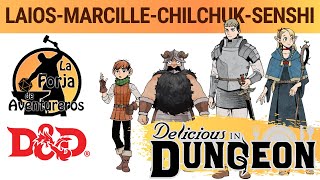 DampD español 🍲 Personajes Tragones y Mazmorras 🍖Laios Marcille Chilchuck Senshi 🥙Dungeons and Dragons [upl. by Pickar738]