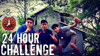 24 HOUR OVERNIGHT CHALLENGE IN ABANDONED HOUSE [upl. by Micro]