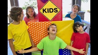 Hide and Seek Rainbow Lockers with Sign Post Kids and Mommy [upl. by Aihsinyt102]