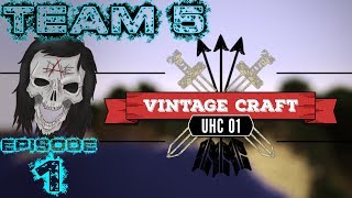 VintageCraft UHC 1  My First Ever UHC Episode 1 [upl. by Lednic828]